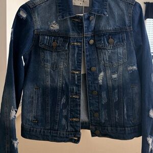 New Distressed Denim Jacket